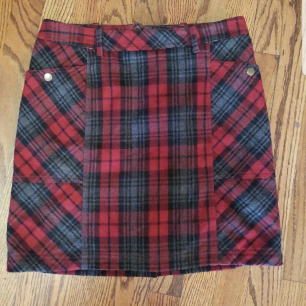 Eddie Bauer Plaid Mini Skirt